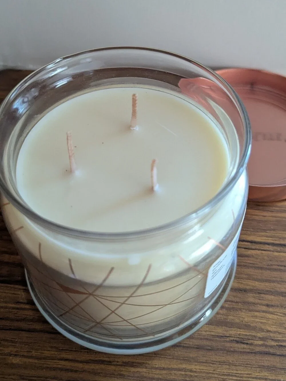 PartyLite Coconut Cove Scented Candle In Jar 3 Wick G73415 HTF NEW - Picture 3 of 6